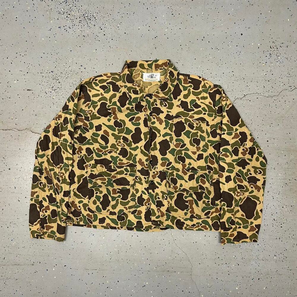 1980s camouflage jacket in green and khaki
